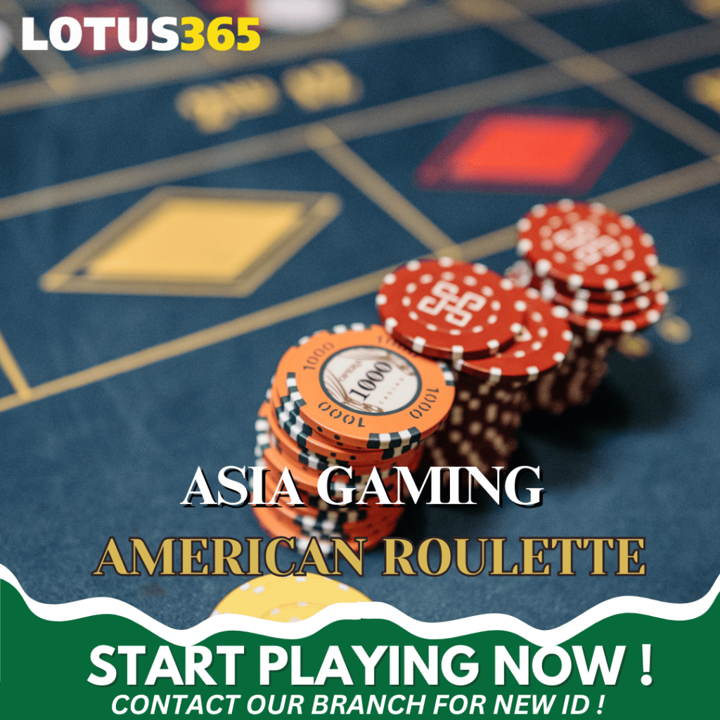 American Roulette betting on Lotus365