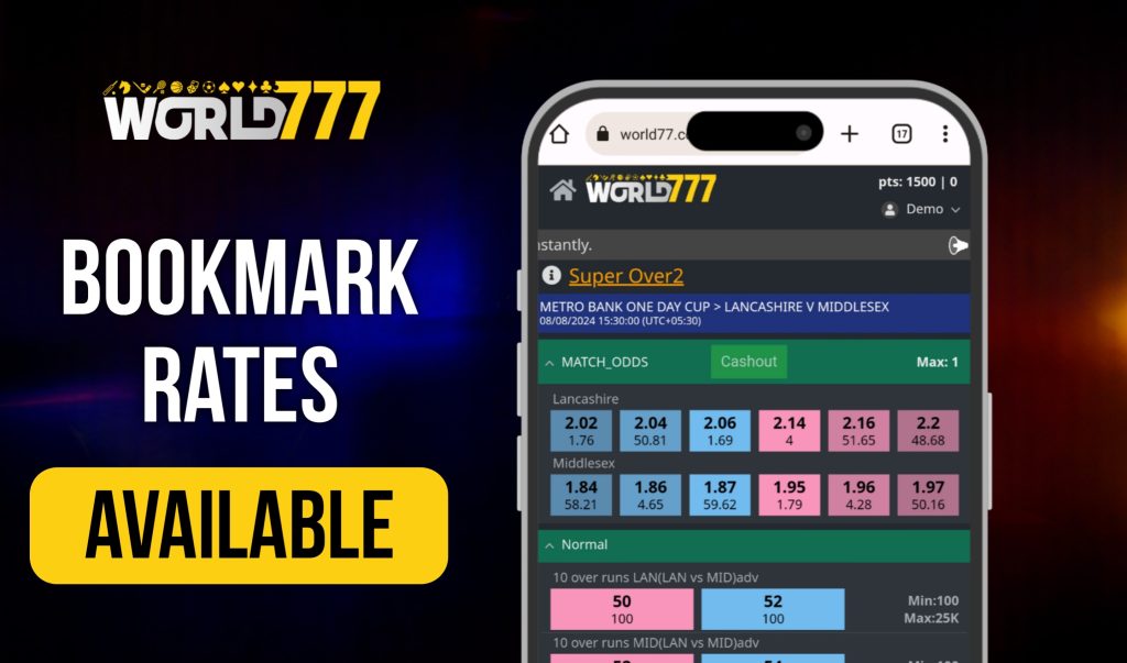 Bookmark Rates Available World777