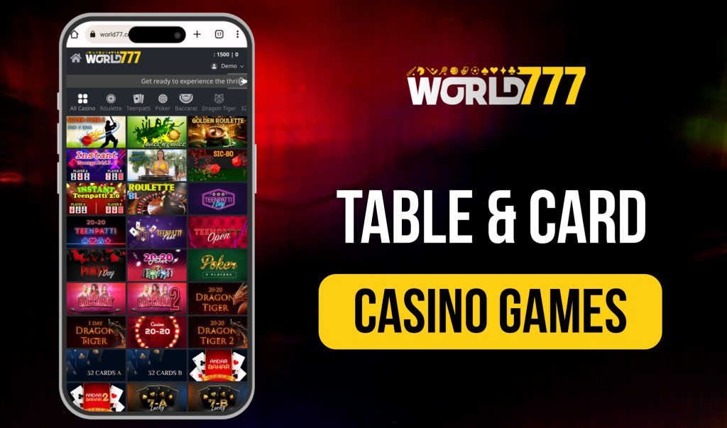 Table & Card Casino Games World777