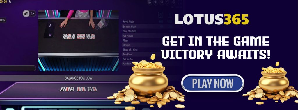 Online casino games on Lotus365